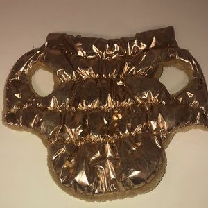 Metallic dog jacket
